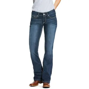 Ariat Women's R.E.A.L. Mid Rise Arrow Fit Shayla Boot Cut Jean