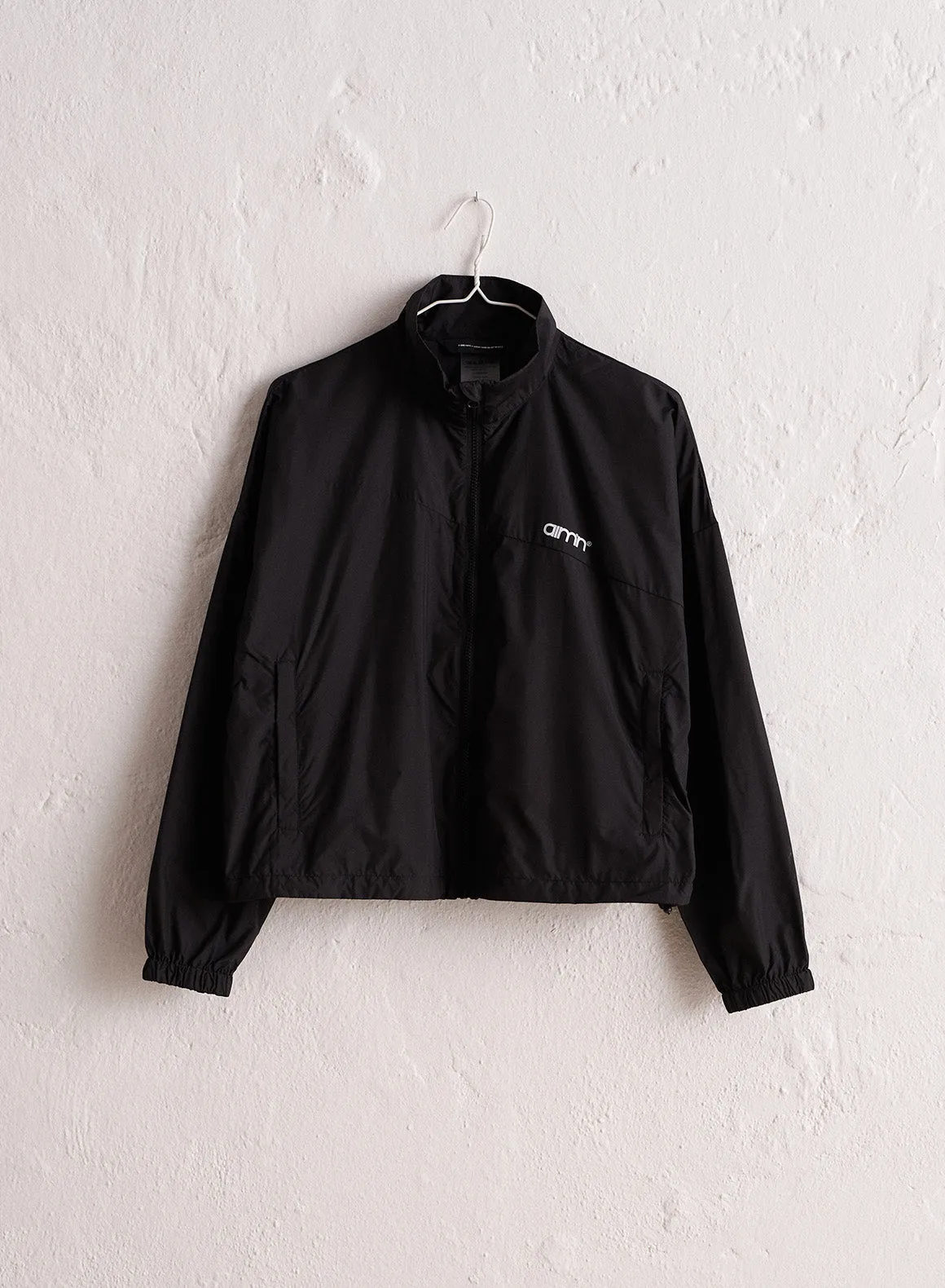 Black Balance Windbreaker Jacket