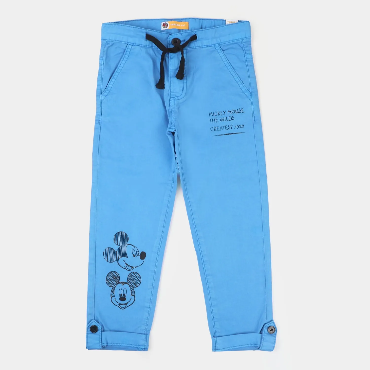 Boys Cotton Pant Character - Blue