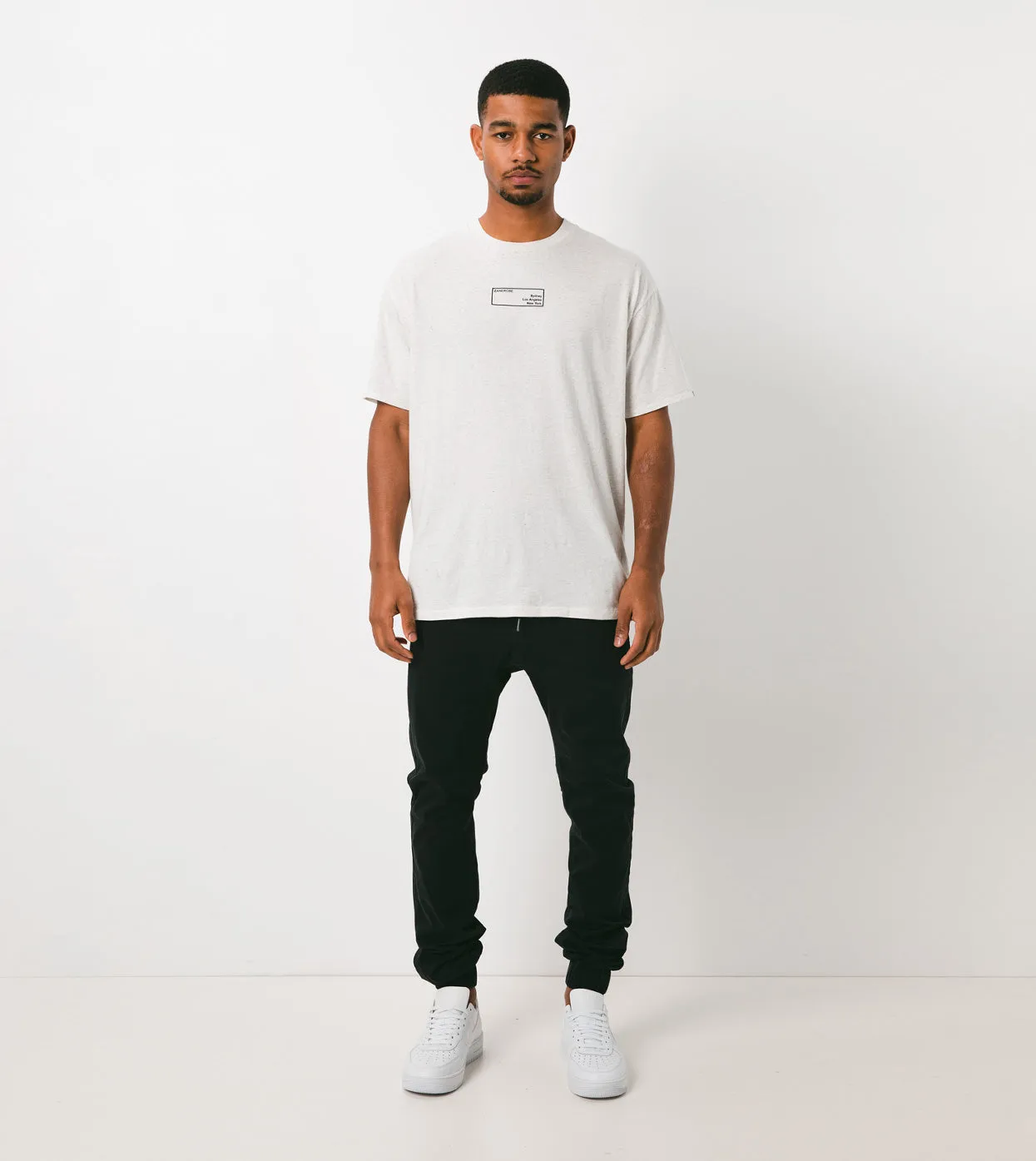 Business Box Tee White Marle