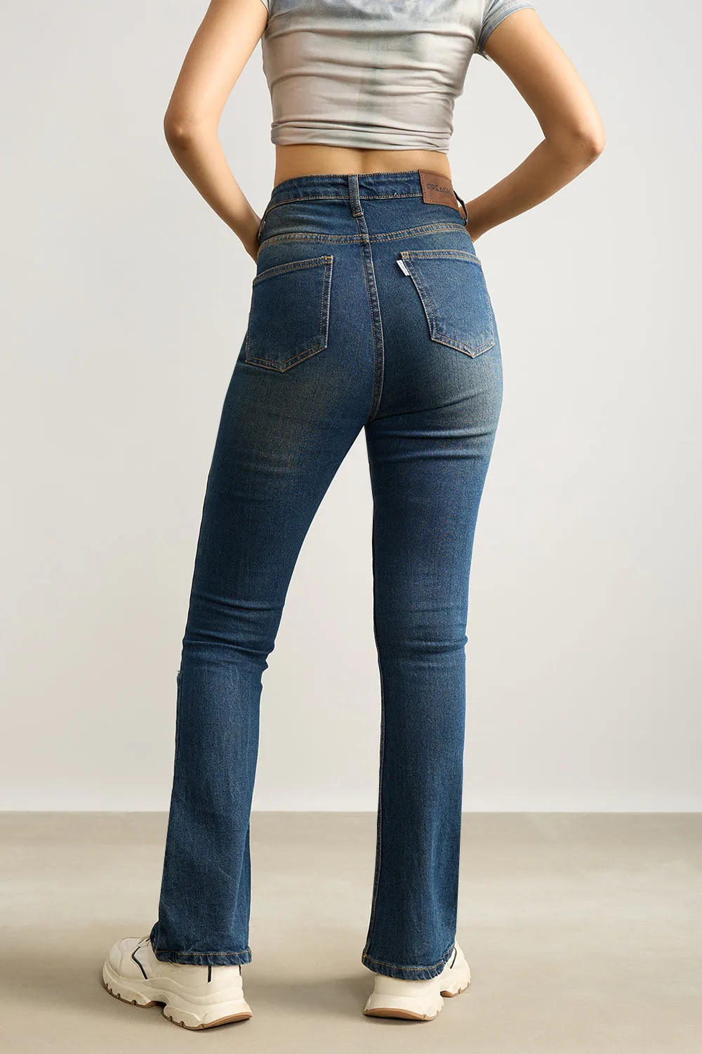 Classic Blue Bootcut Jeans