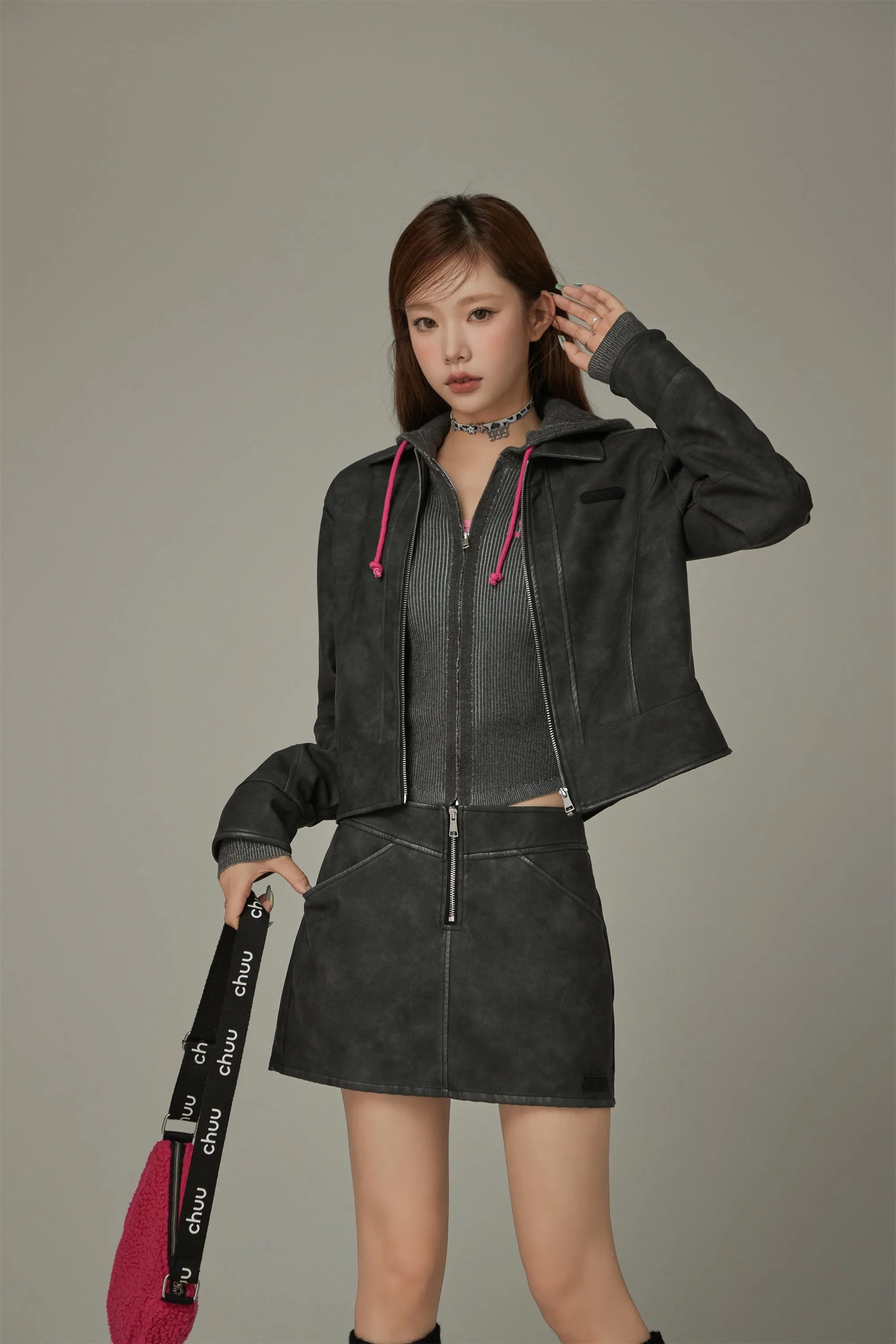 Hooded Zip-Up Cardigan