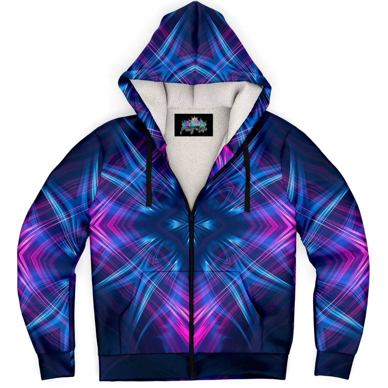 Kaleidoscope Microfleece Zip-Up Hoodie