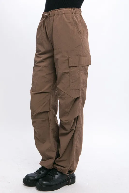 Lena Loose Fit Parachute Cargo Pants // 5 COLORS