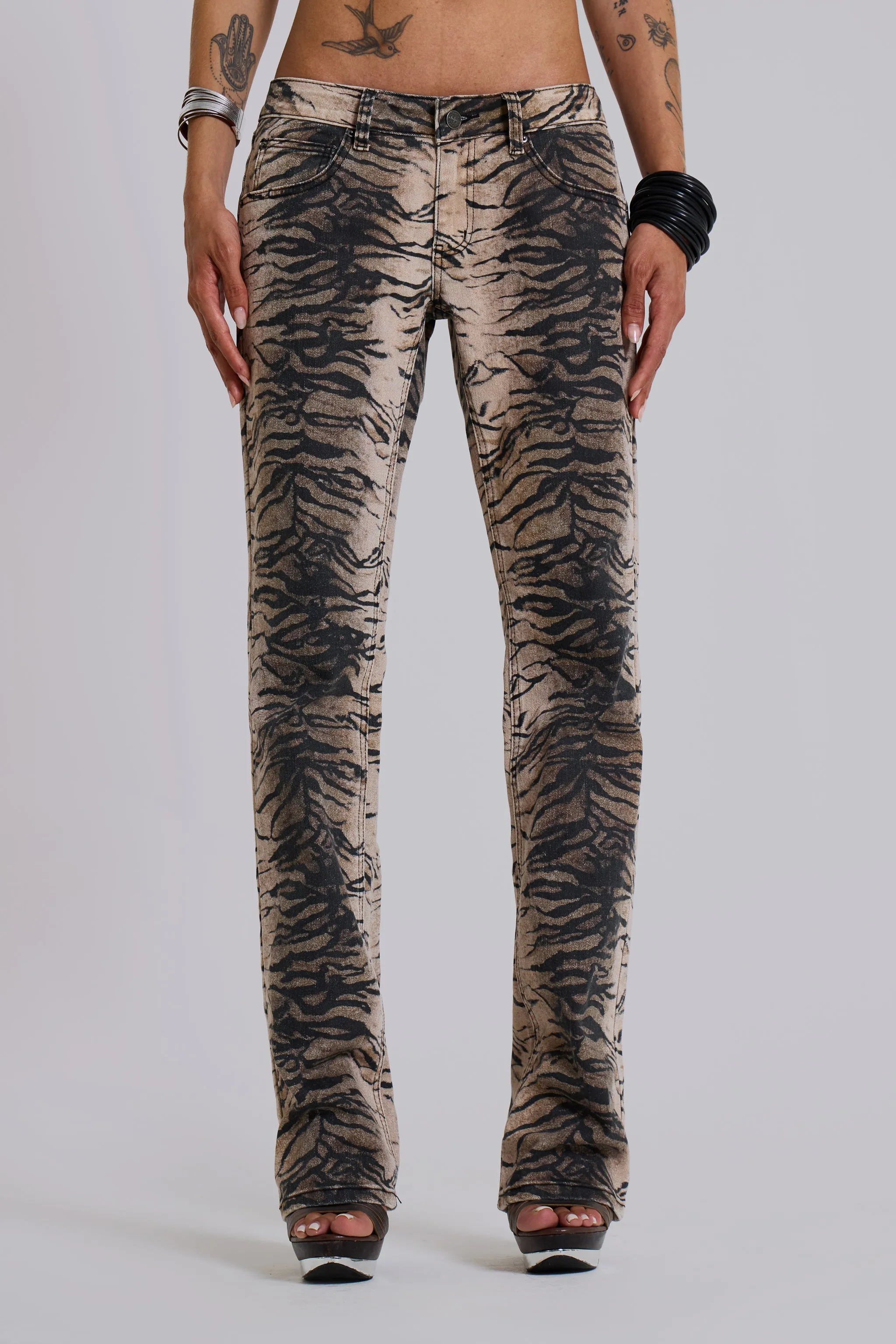 Leona Tiger Bootcut Jeans