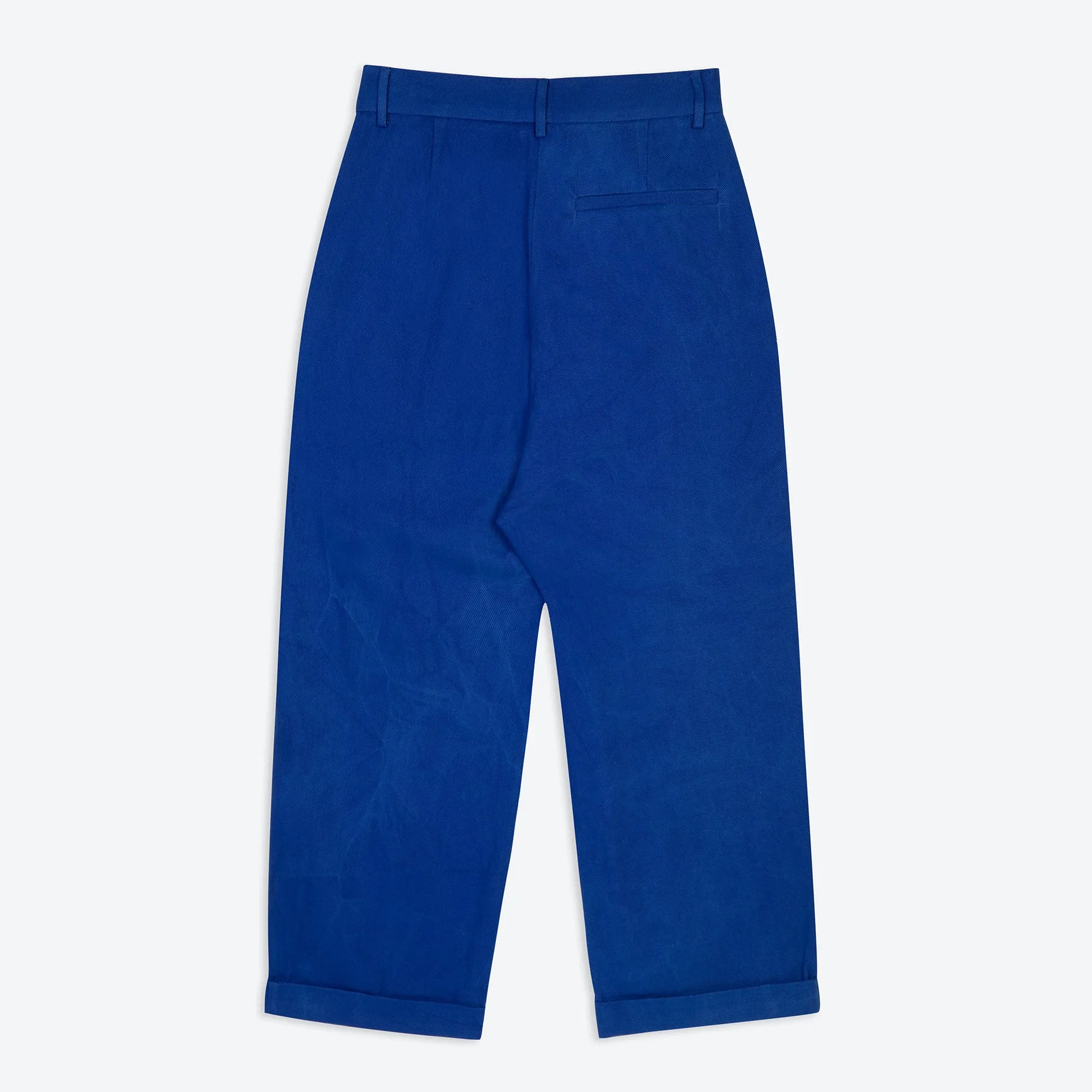 Lowie Drill Cobalt Pleat Front Trouser