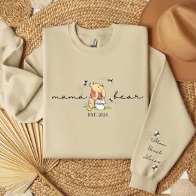 Mama Bear Personalized Baby Name Graphic Hoodies - The Ultimate Meme Shirt and Gag Gift for Women