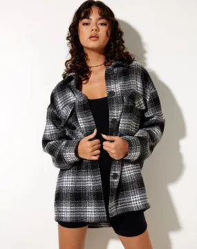 Marcella Shirt in Check Black