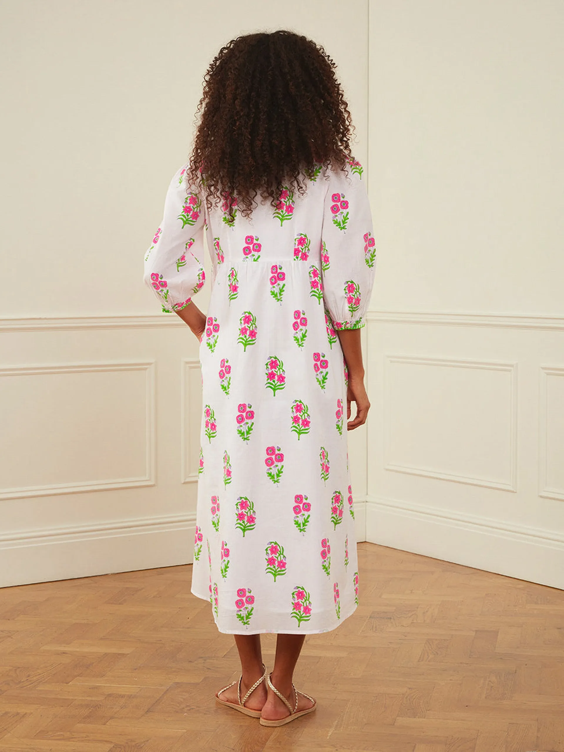 Neon agapanthus lydia dress