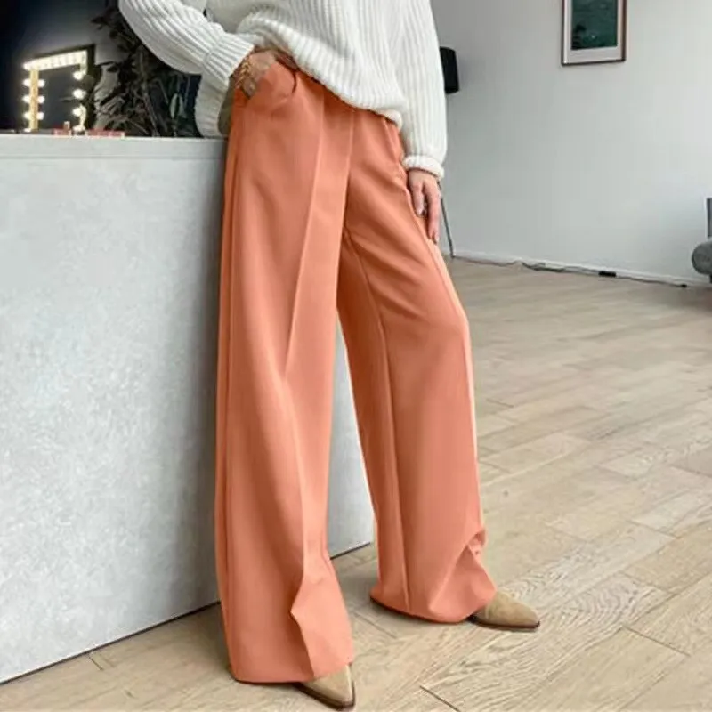 New high waist wide leg trousers