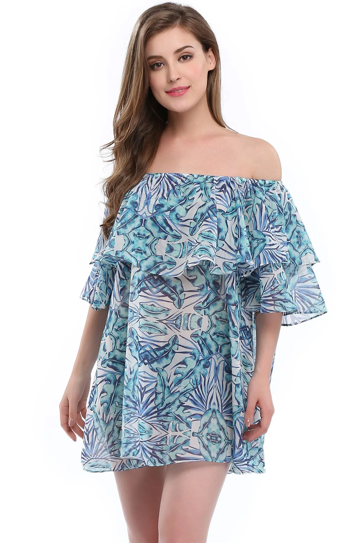 Off Shoulder Ruffle Dress