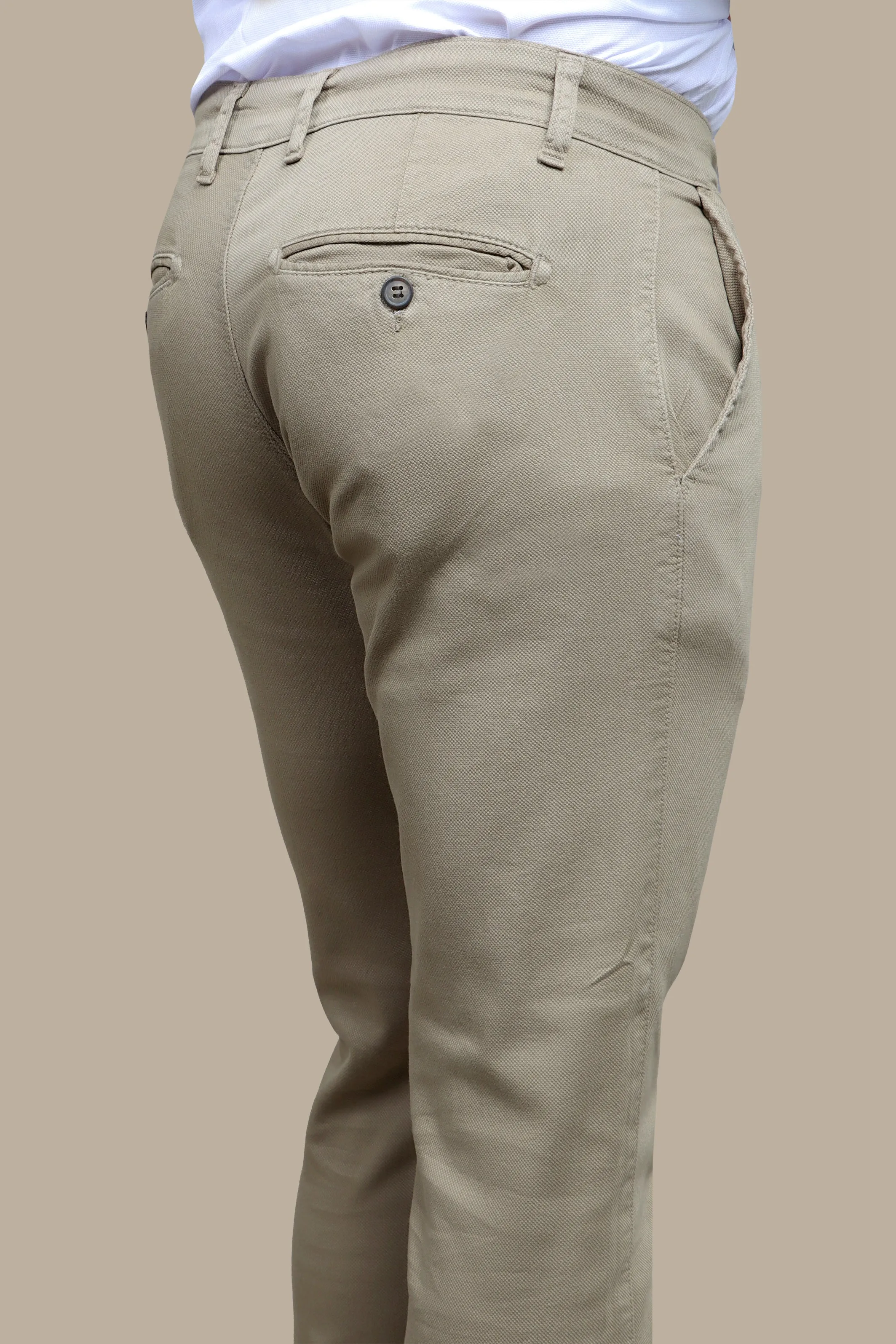 Oxford Slim Fit Chino in Olive Green