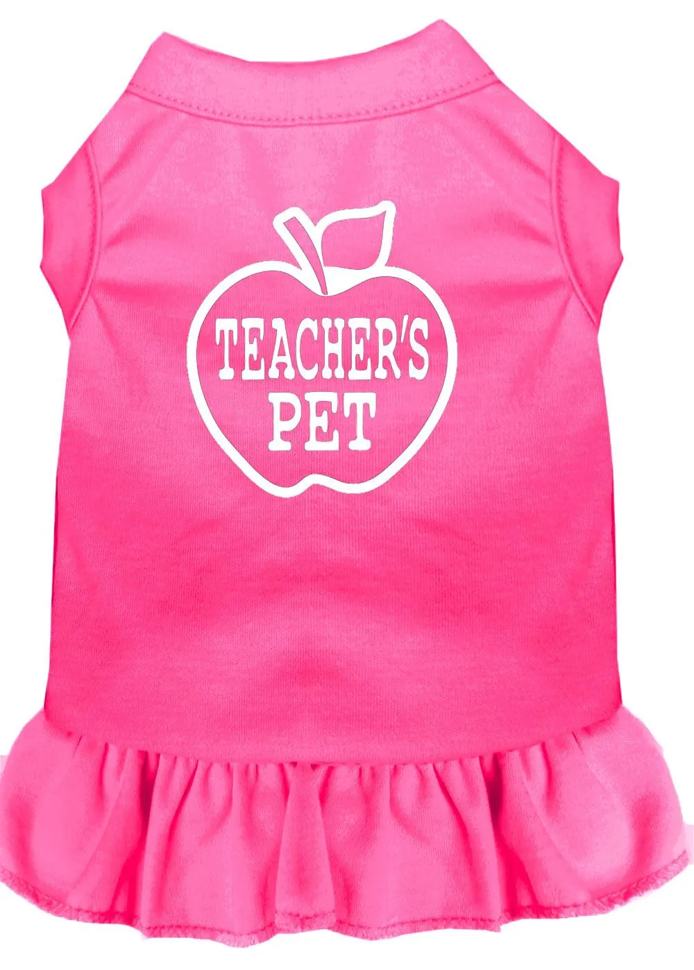 Teachers Pet Screen Print Dress Bright Pink Xs (8)