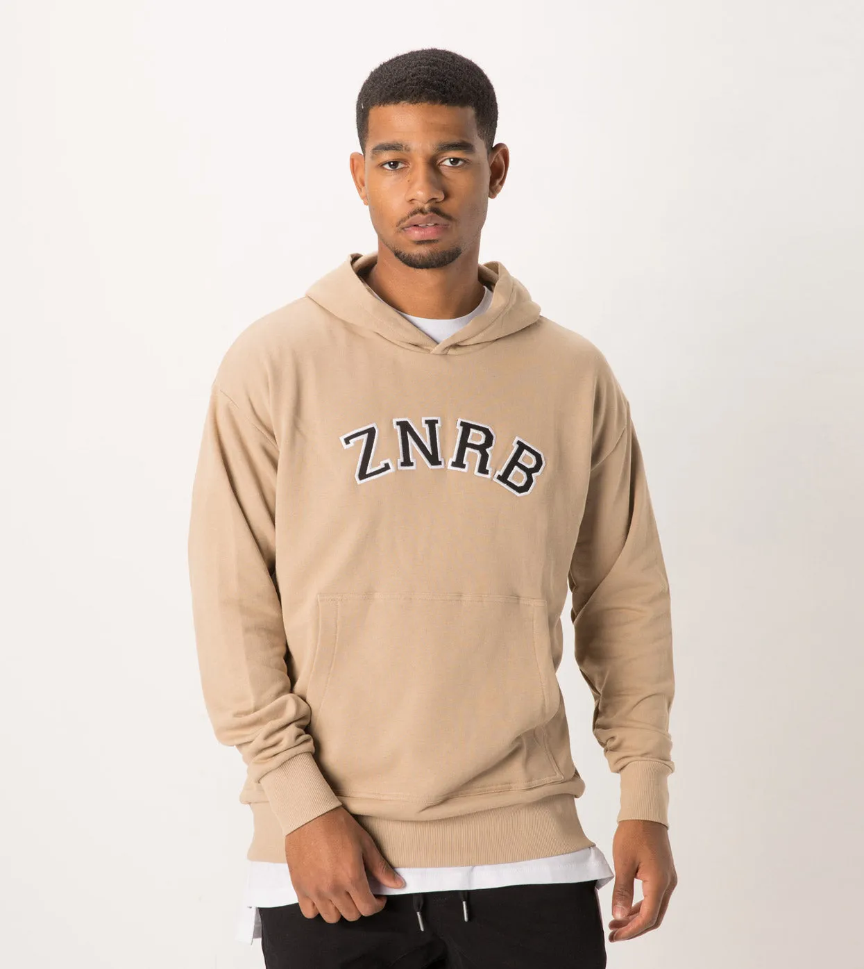 Team Rugger Hood Sweat Beige