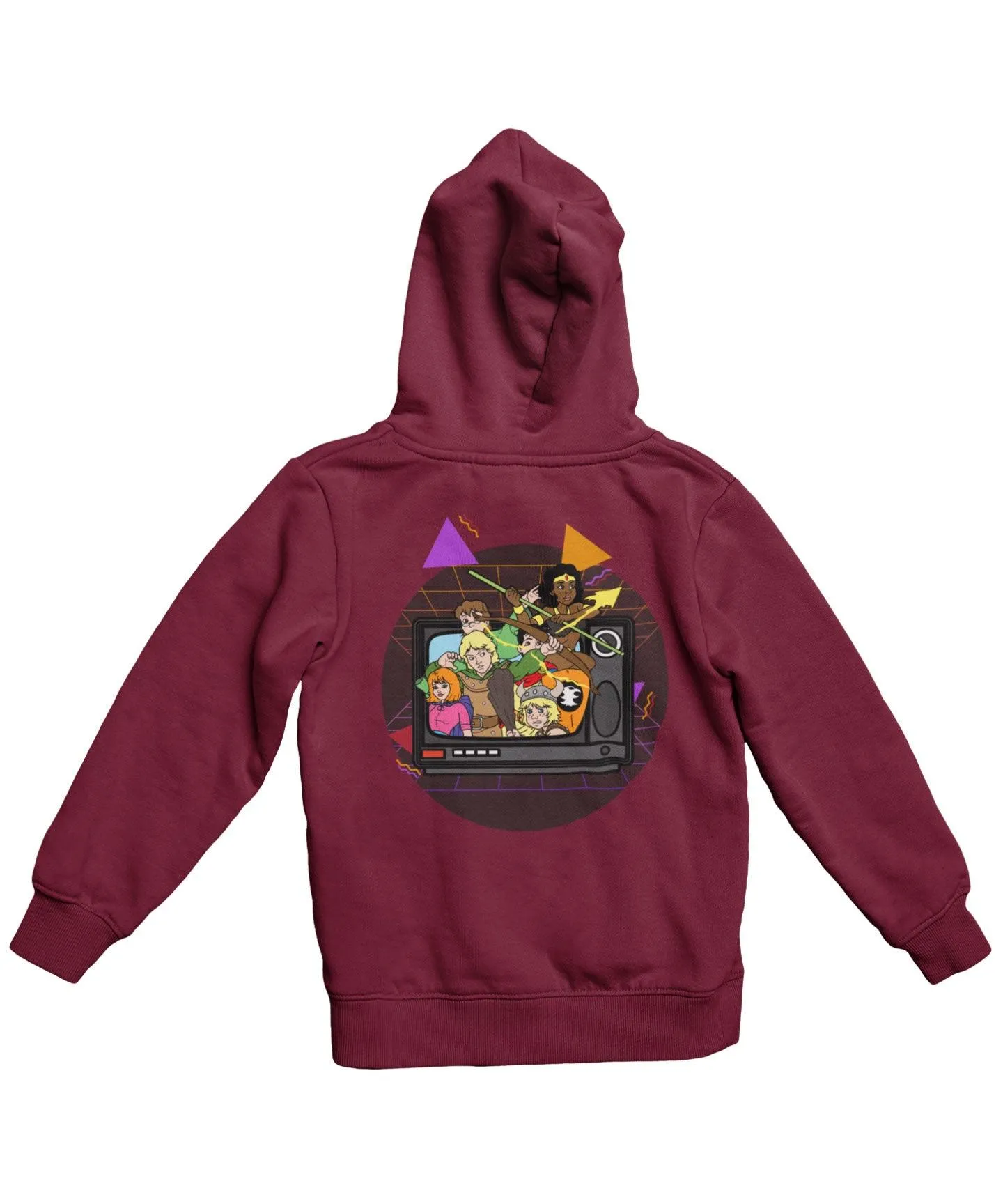 Top Notchy TV Toon Number 6 Back Printed Hoodie