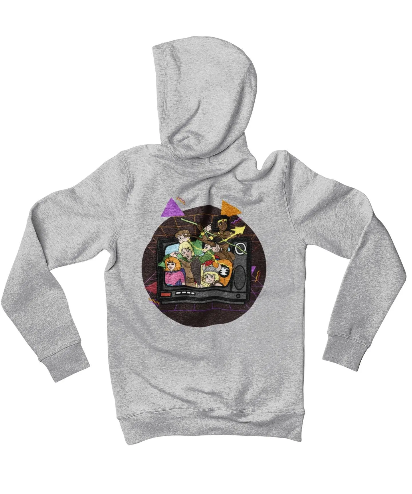 Top Notchy TV Toon Number 6 Back Printed Hoodie