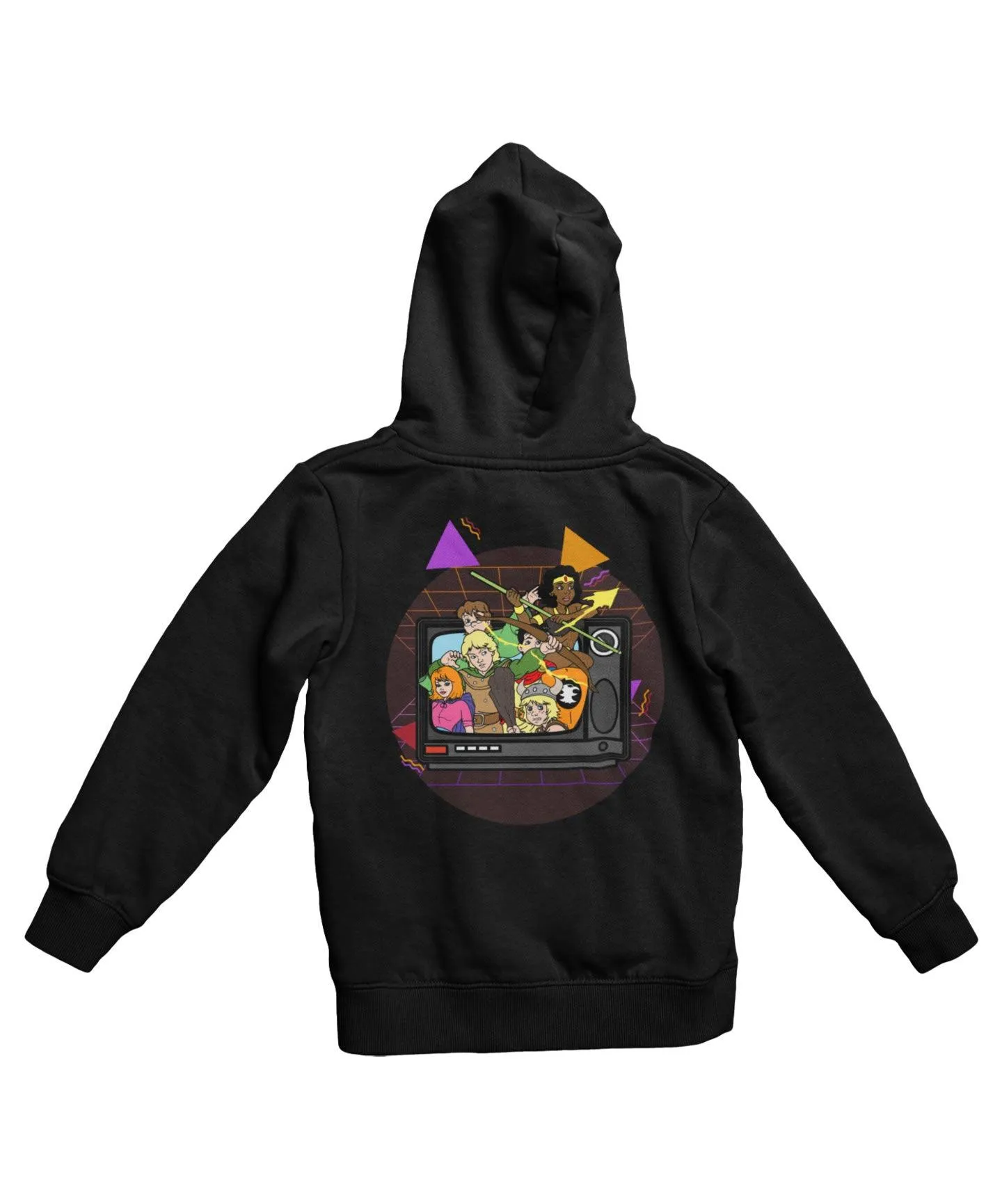 Top Notchy TV Toon Number 6 Back Printed Hoodie