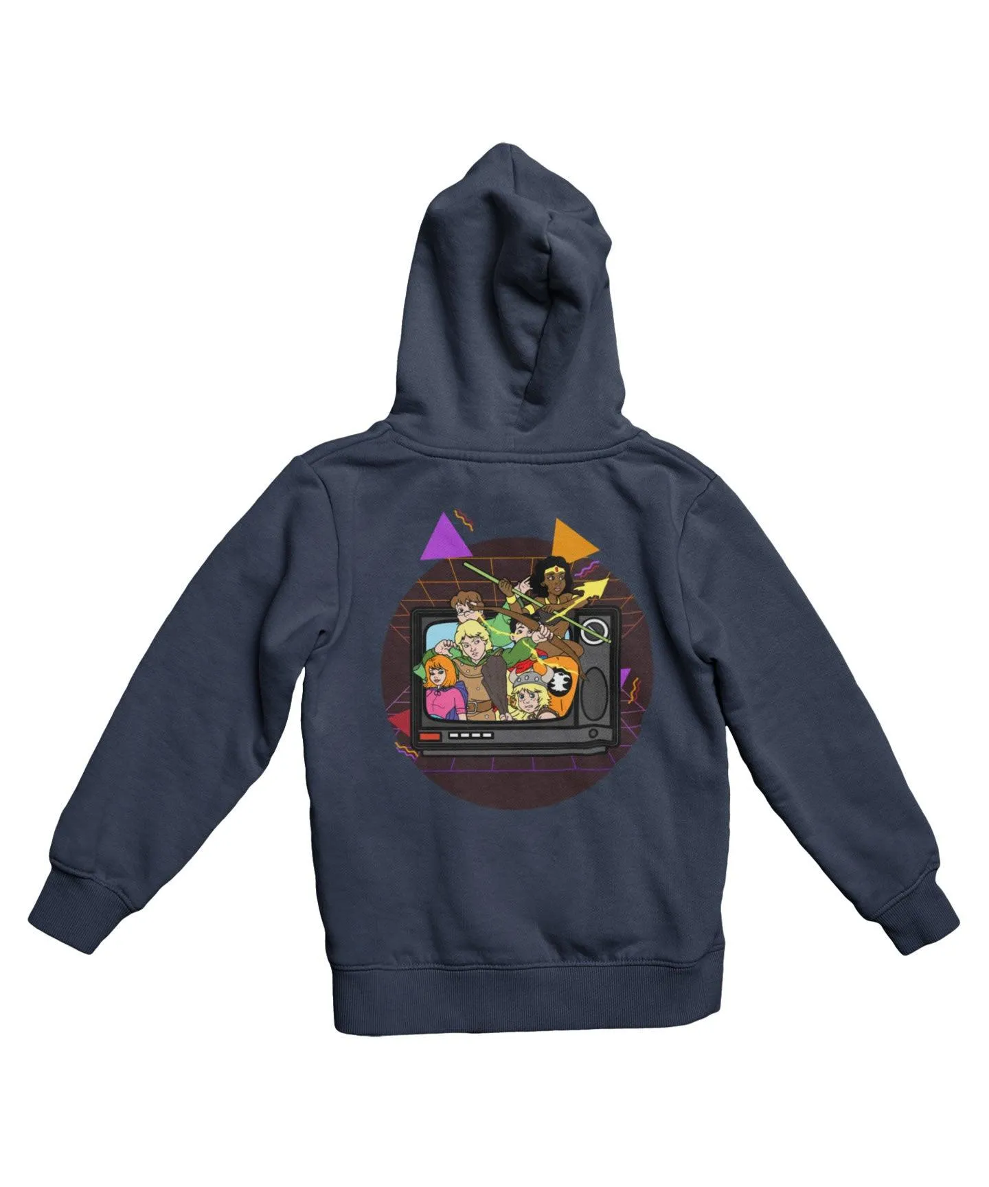 Top Notchy TV Toon Number 6 Back Printed Hoodie