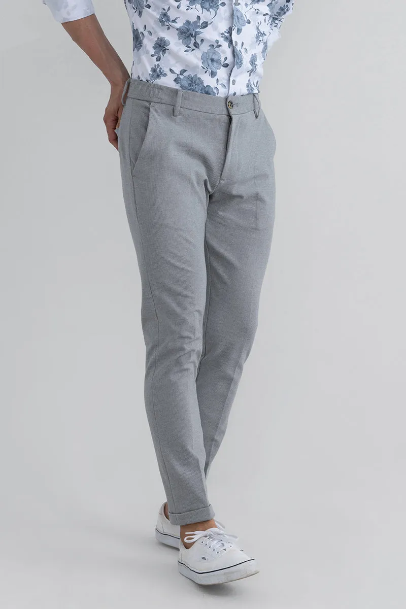 Towny Stone Grey Knitted Chino