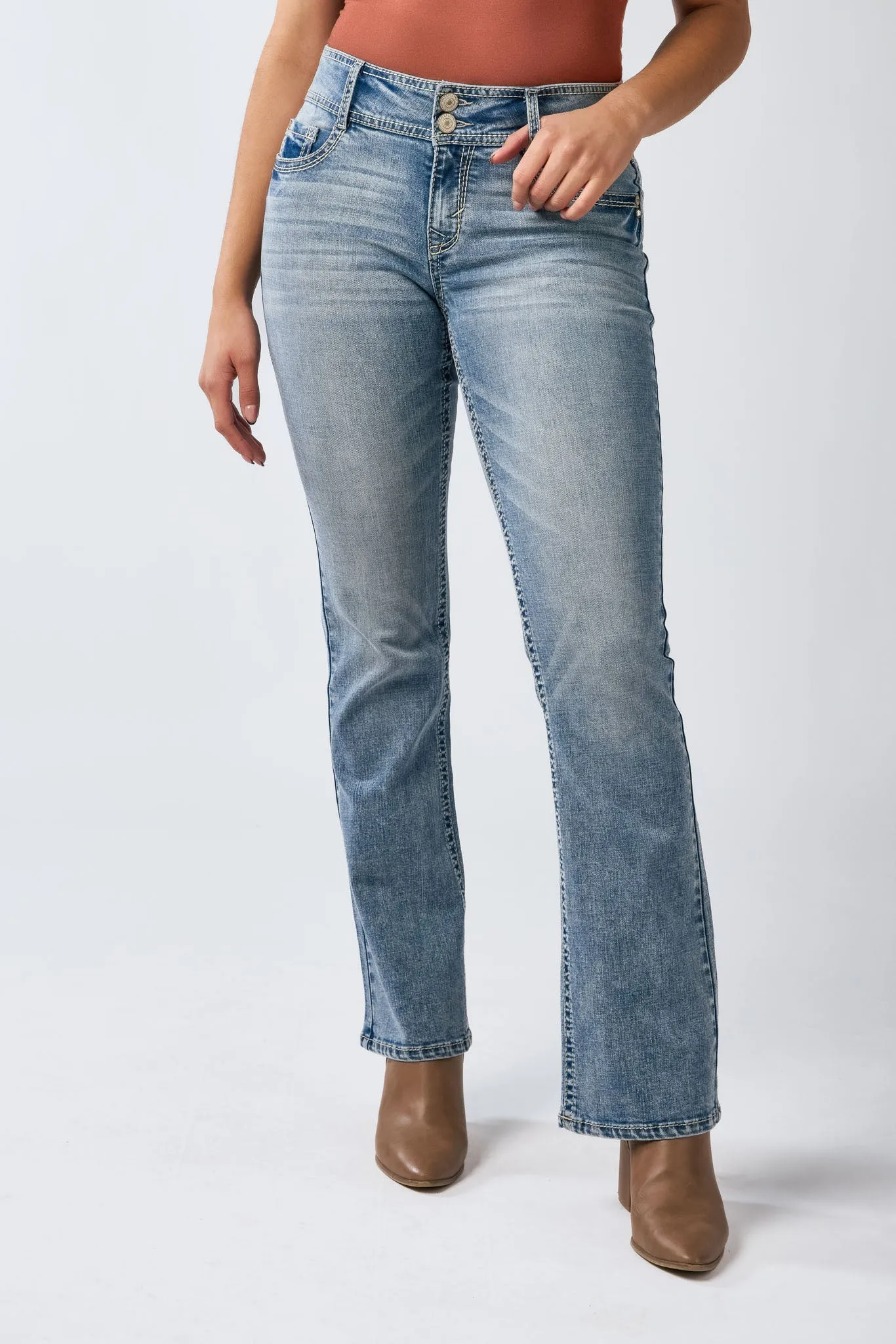 Wallflower Insta-Stretch Curvy Bootcut Jeans