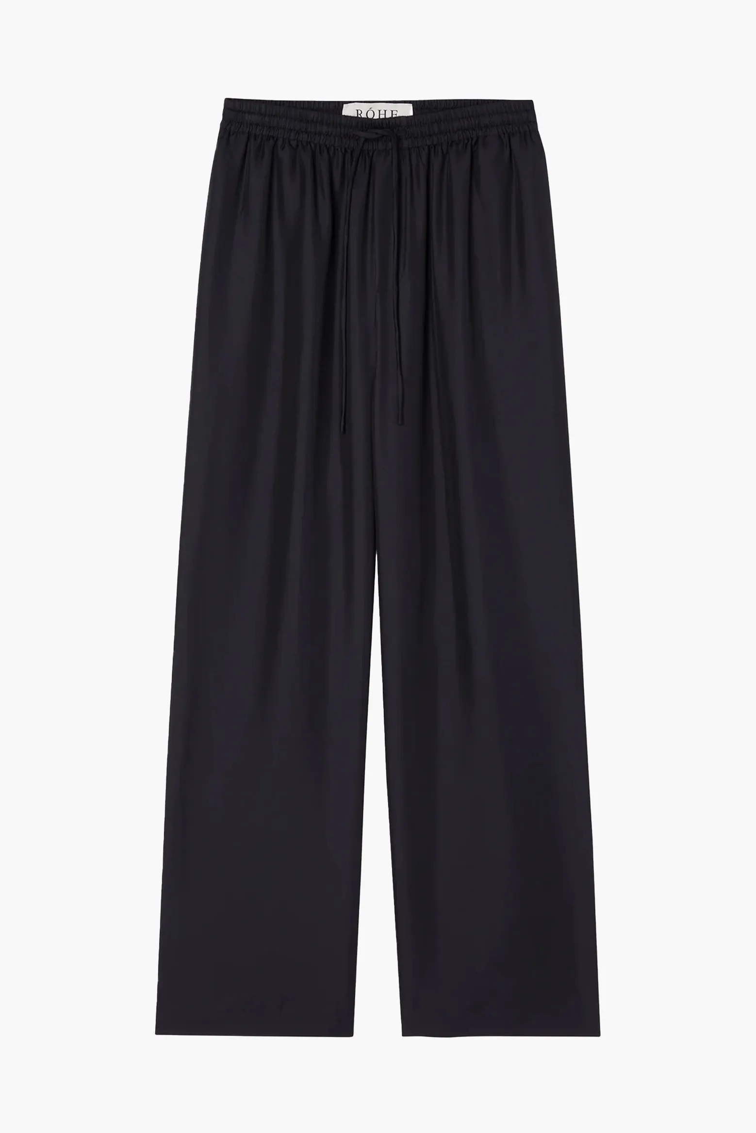 WIDE LEG SILK TROUSERS