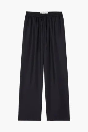 WIDE LEG SILK TROUSERS