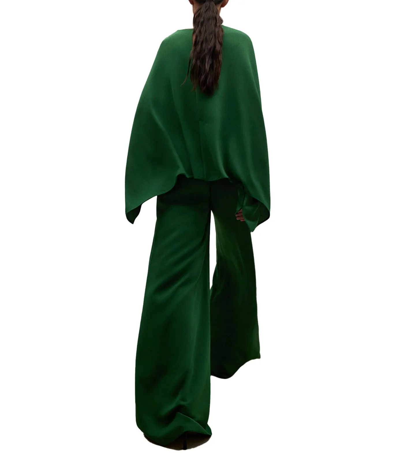 Wide Leg Trousers Green