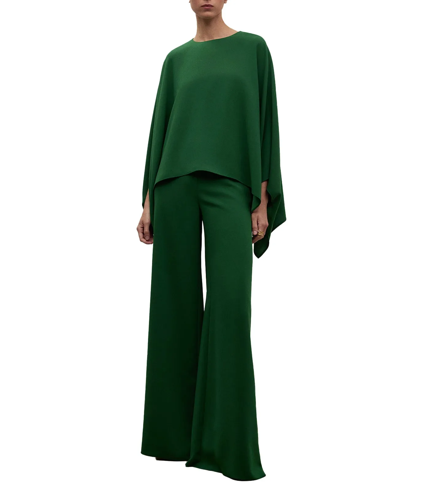 Wide Leg Trousers Green