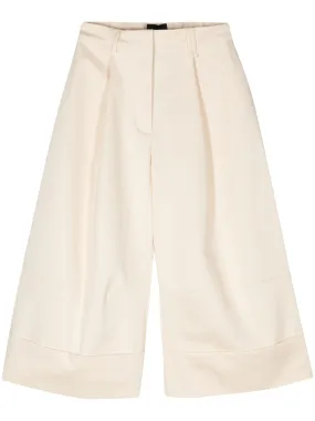 Wide-Leg Trousers With Cuffs