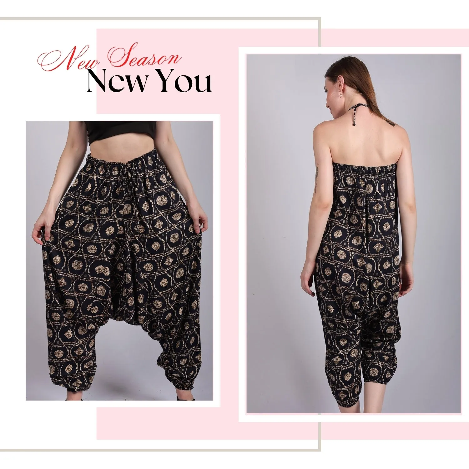 Women's Boho Harem Pants – Trendy & Beach Wear