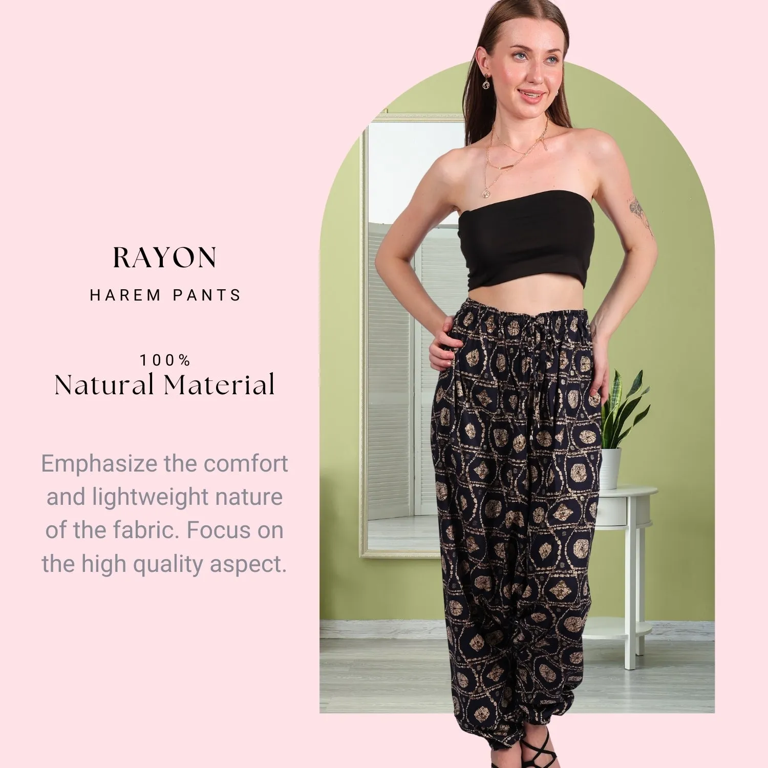 Women's Boho Harem Pants – Trendy & Beach Wear