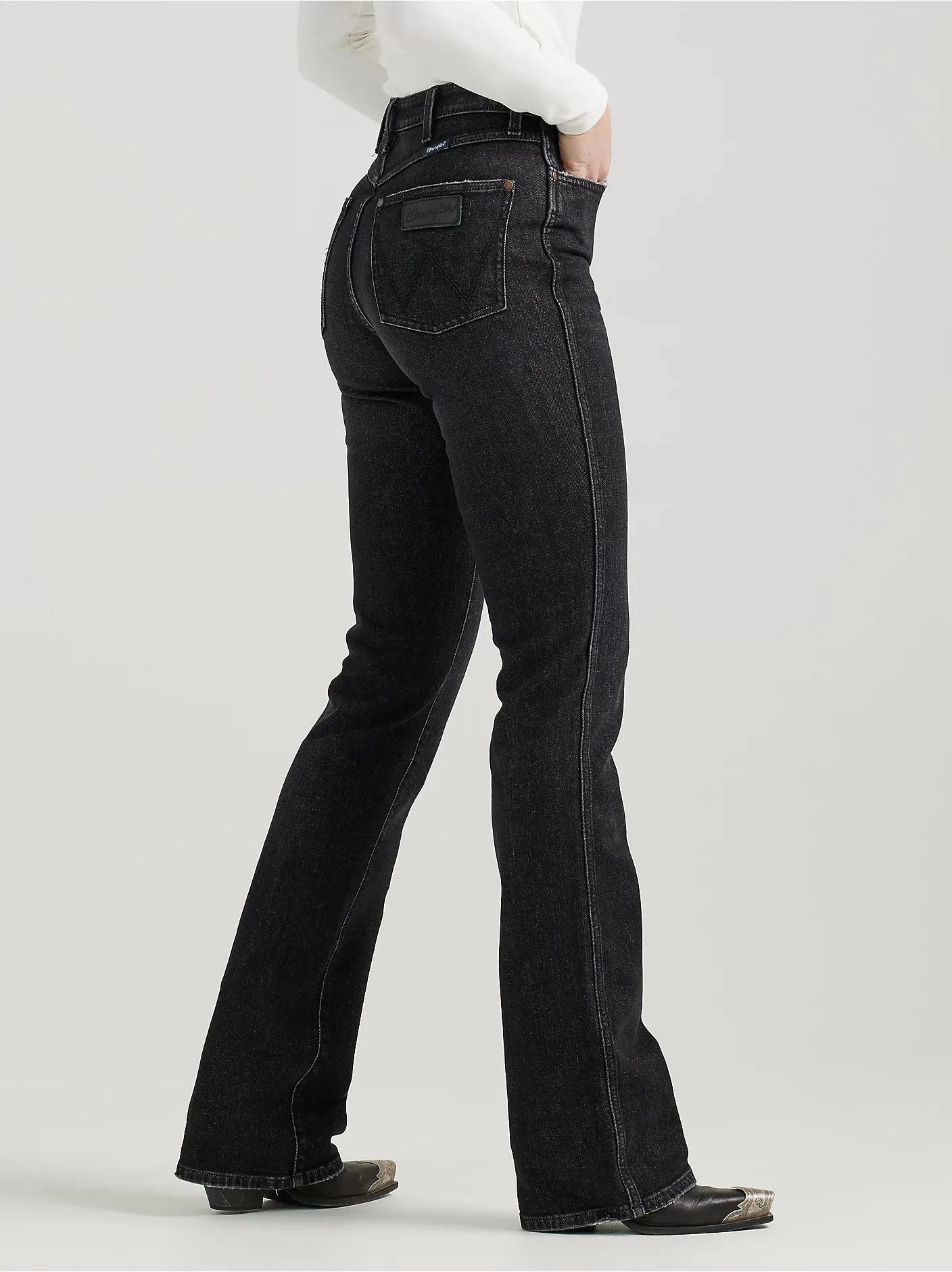 Women's Wrangler Retro Bailey High Rise Boot Cut Jean - Rachel/Black - 112356615